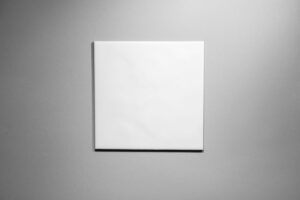 Vit Blank 20×20 Vågig